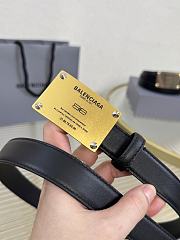 Balenciaga Lola Belt in Black Calfskin Gold 2.5cm - 5