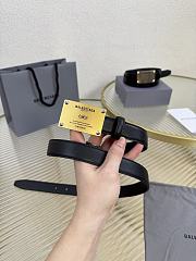 Balenciaga Lola Belt in Black Calfskin Gold 2.5cm - 3