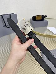 Balenciaga Lola Belt in Black Calfskin Silver 2.5cm - 5