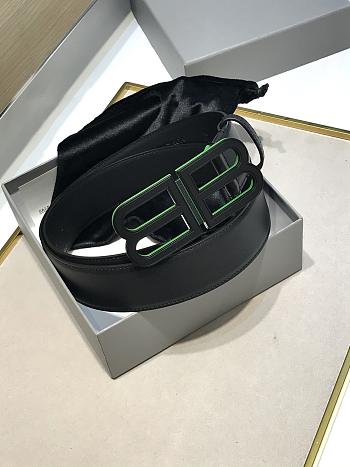 Balenciaga BB Hourglass Large Leather Belt 3.8cm