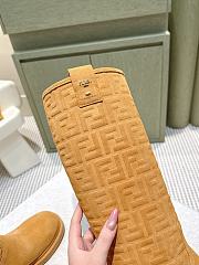 Fendi Filo Light Brown Suede Boots - 2