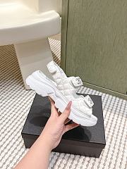 Chanel Sandals Shiny Calfskin White 55mm - 3