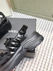 Chanel Sandals Shiny Calfskin Black 55mm - 3