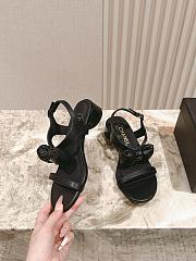Chanel Sandals Black Lambskin - 4