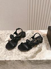 Chanel Sandals Black Lambskin - 3