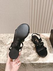 Chanel Sandals Black Lambskin - 2