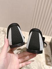Chanel Mary Janes Mesh & Grosgrain White & Black  - 4