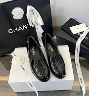 Chanel Black Patent Loafers - 1
