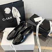 Chanel Black Patent Loafers - 5