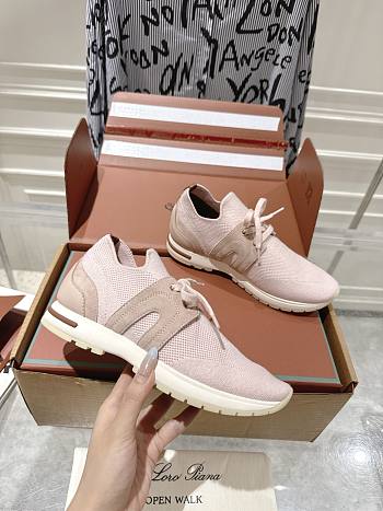 Loro Piana 360 LP Lady Flexy Walk Sneaker Wish Wool Pink