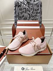Loro Piana 360 LP Lady Flexy Walk Sneaker Wish Wool Pink - 6
