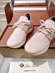 Loro Piana 360 LP Lady Flexy Walk Sneaker Wish Wool Pink - 5