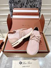 Loro Piana 360 LP Lady Flexy Walk Sneaker Wish Wool Pink - 4
