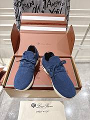 Loro Piana 360 LP Lady Flexy Walk Sneaker Wish Wool Blue - 4