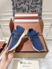 Loro Piana 360 LP Lady Flexy Walk Sneaker Wish Wool Blue - 5