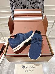 Loro Piana 360 LP Lady Flexy Walk Sneaker Wish Wool Blue - 3