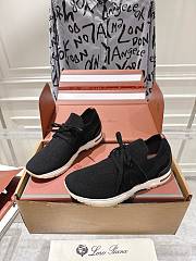 Loro Piana 360 LP Lady Flexy Walk Sneaker Wish Wool Black - 4