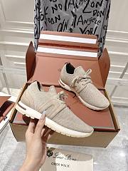 Loro Piana 360 LP Lady Flexy Walk Sneaker Wish Wool Beige Mel - 1