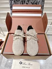 Loro Piana 360 LP Lady Flexy Walk Sneaker Wish Wool Beige Mel - 6