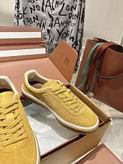 Loro Piana Tennis Walk Sneaker Suede Calf Split Yellow - 6