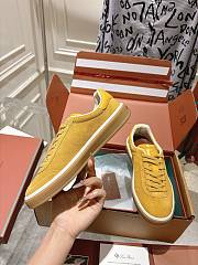 Loro Piana Tennis Walk Sneaker Suede Calf Split Yellow - 4