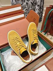 Loro Piana Tennis Walk Sneaker Suede Calf Split Yellow - 3