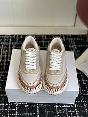 Chloe Nama Sneaker Beige/ Purple - 4
