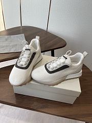 Brunello Cucinelli Wool Knit And Semi-Polished Calfskin Runners With Warm Inner Lining White 22481 - 3