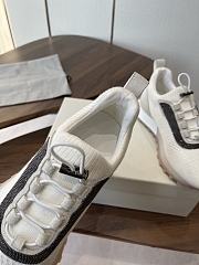 Brunello Cucinelli Wool Knit And Semi-Polished Calfskin Runners With Warm Inner Lining White 22481 - 4