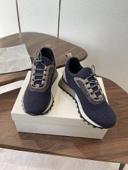 Brunello Cucinelli Wool Knit And Semi-Polished Calfskin Runners With Warm Inner Lining 22482 - 5