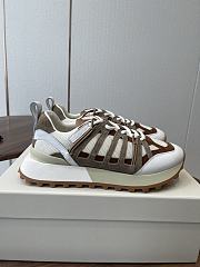 Brunello Cucinelli Monili-Detail Sneakers Grey - 1