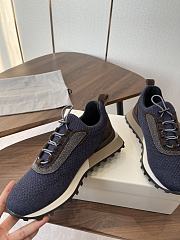 Brunello Cucinelli Wool Knit And Semi-Polished Calfskin Runners With Warm Inner Lining 22483 - 6