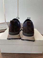 Brunello Cucinelli Wool Knit And Semi-Polished Calfskin Runners With Warm Inner Lining 22483 - 4