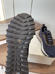 Brunello Cucinelli Wool Knit And Semi-Polished Calfskin Runners With Warm Inner Lining 22483 - 3