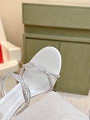 Rene Caovilla Cleo White Sandal 105 - 3
