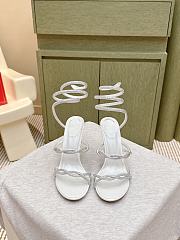Rene Caovilla Cleo White Sandal 105 - 5