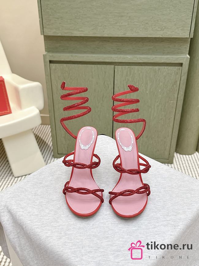 Rene Caovilla Cleo Red Sandal 105 - 1