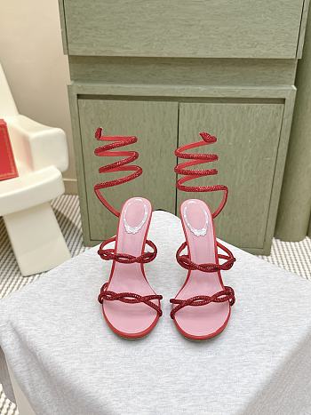 Rene Caovilla Cleo Red Sandal 105