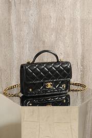 Chanel Clutch With Chain Shiny Lambskin & Gold-Tone Metal Black - 19x12.3x5cm - 3