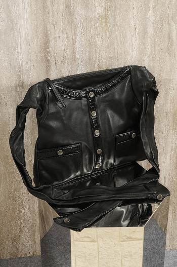 Chanel Vintage Jacket Shaped Bag Black - 39x31x4cm