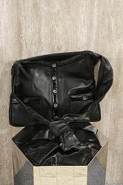 Chanel Vintage Jacket Shaped Bag Black - 39x31x4cm - 5