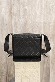 Chanel Vintage CC Logo Flap Bag with Strap Black - 23x18x6cm - 2