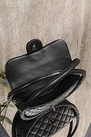 Chanel Vintage Hula Hoop Mini Flap Bag Black - 24x24x9.5cm - 2