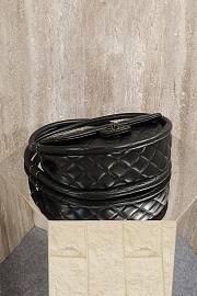 Chanel Vintage Hula Hoop Mini Flap Bag Black - 24x24x9.5cm - 6