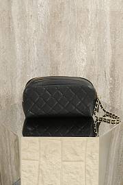 Chanel Small Caviar Leather Toiletry Pouch Black - 18x9x9cm - 4