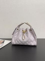 Chanel 25 Handbag Small Grained Calfskin Gold Tone Metal Lilac - 30x26x14cm - 1
