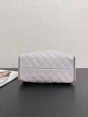 Chanel 25 Handbag Small Grained Calfskin Gold Tone Metal Lilac - 30x26x14cm - 6