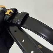 Celine Medium 25mm Vivienne Belt In Taurillon Leather Black - 5