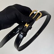 Celine Medium 25mm Vivienne Belt In Taurillon Leather Black - 4