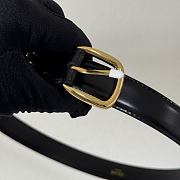 Celine Medium 25mm Vivienne Belt In Taurillon Leather Black - 3